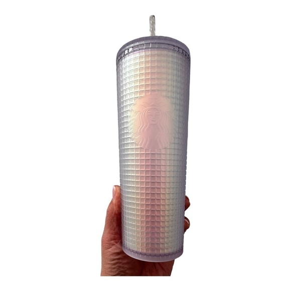 Starbucks Unicorn White Iridescent Grid Venti Cold Cup Tumbler - Picture 3 of 8